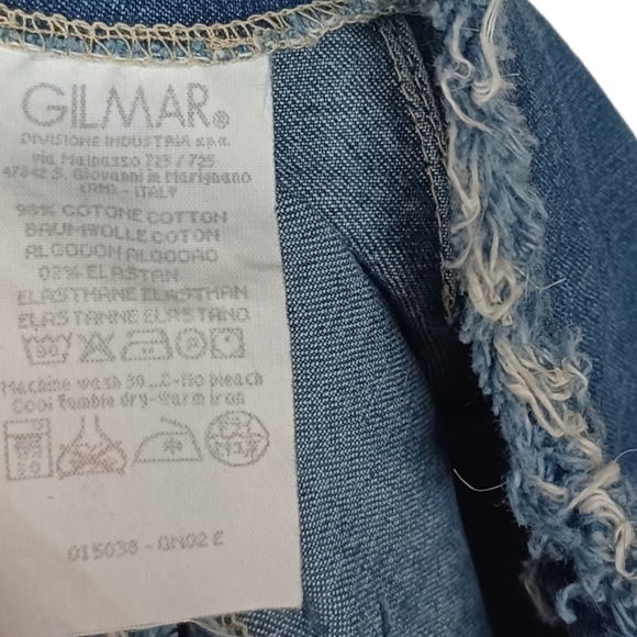 ICEBERG ICE JEANS "Upside Down" Reverse Jean Unique Denim Skirt 29 - Picture 6 of 8